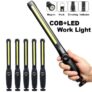פנס עבודה נטען COB LED עם וו ובסיס מגנטי